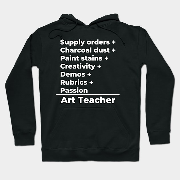 Art Teacher Equation Hoodie by PerlerTricks